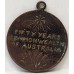 AUSTRALIA . TWO 2 FEDERATION MEDALS . 50 YEARS COMMEMORATIVE